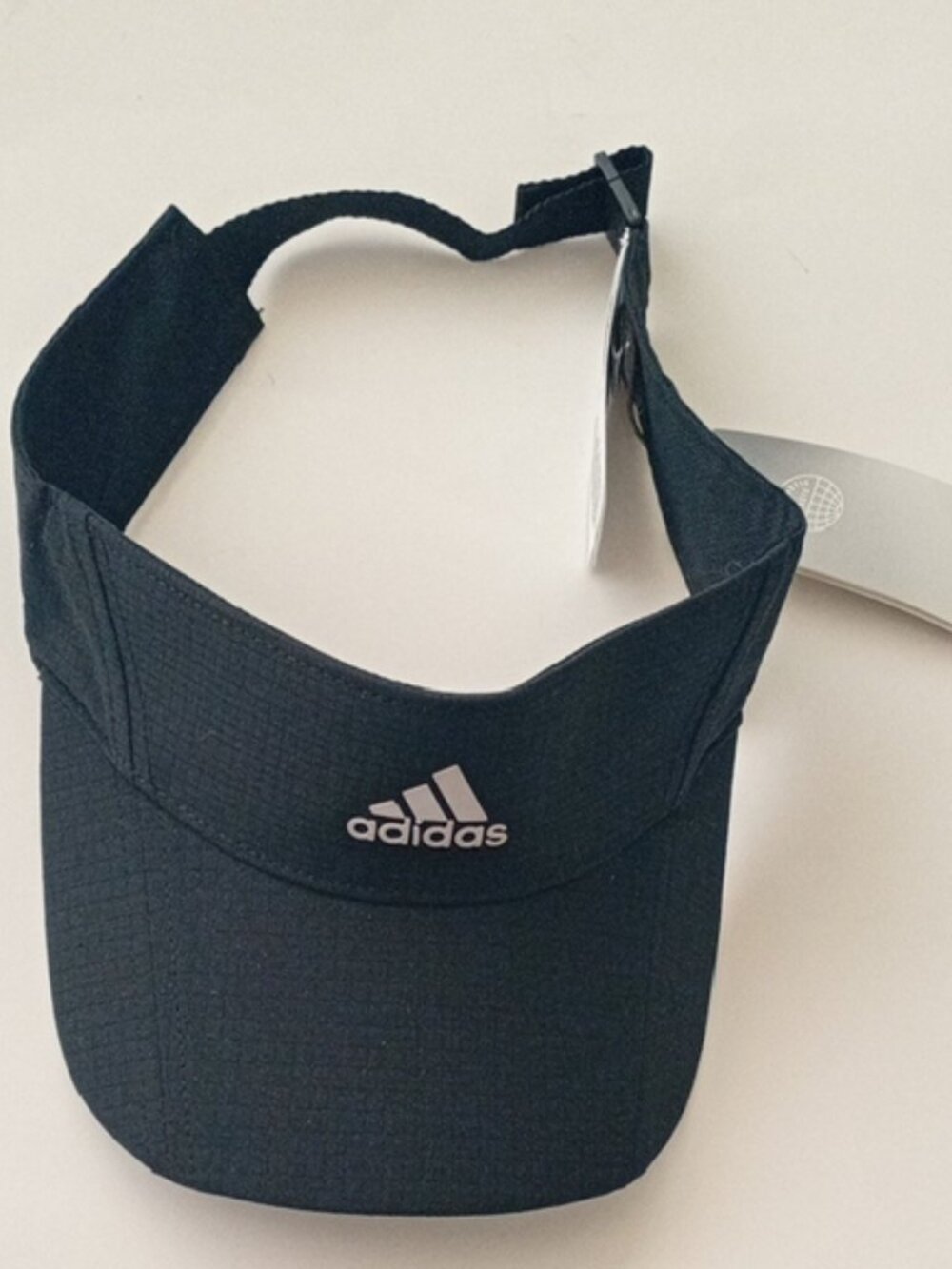 New Addidas Women's Fairway Visor Black With White Logo